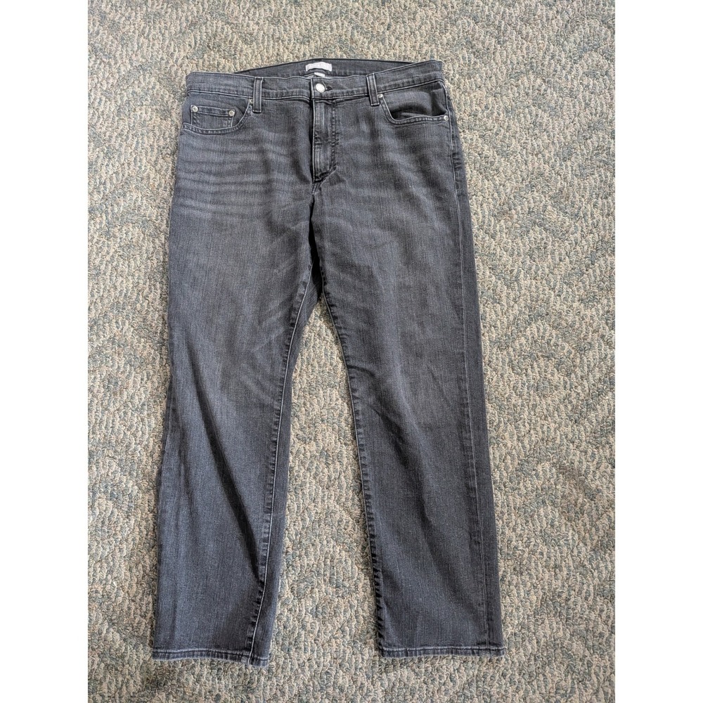 Ash & Erie Essential Jeans Mens 36x28 Charcoal Gray Slim Fit Stretch Denim